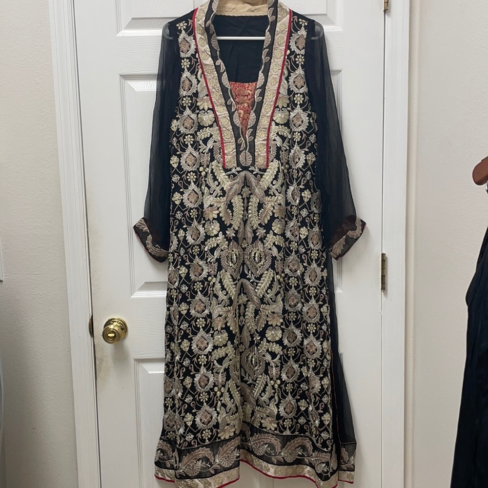 Black & Red Pakistani Outfit